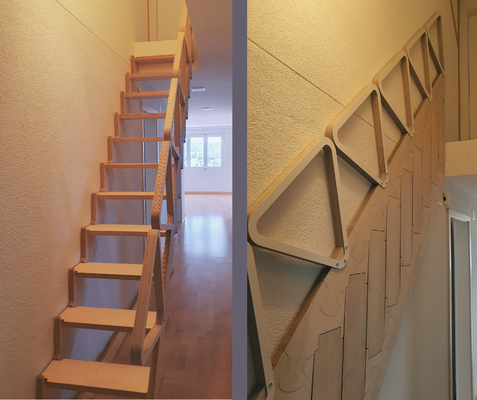 Du betrachtest gerade Klapster Treppe – Platzsparend, stilvoll und funktional